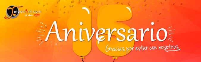 15 Aniversario MAXmovil, tu tienda online de teléfonos móviles libres